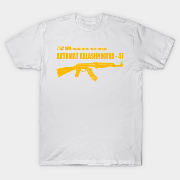 Ak 47 T-Shirt by Niken12